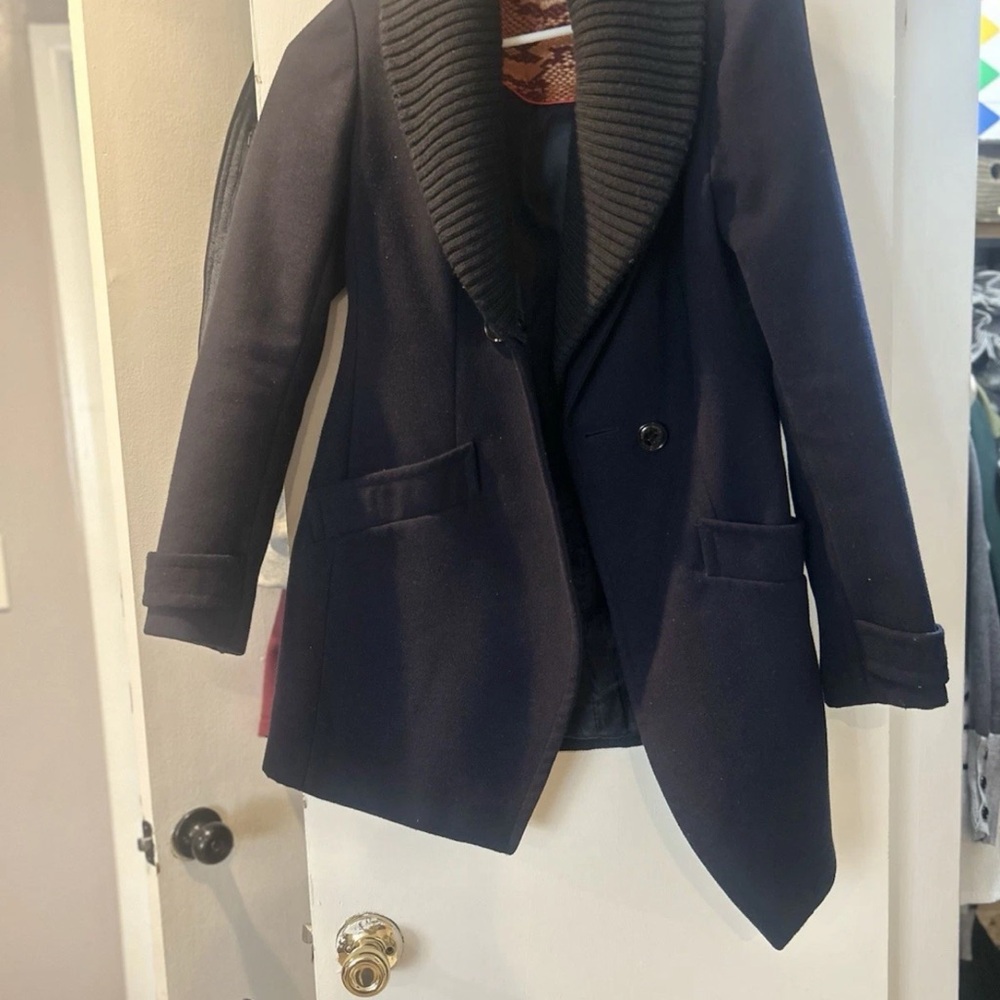 Steve Madden Elegant Navy Women's peaCoat